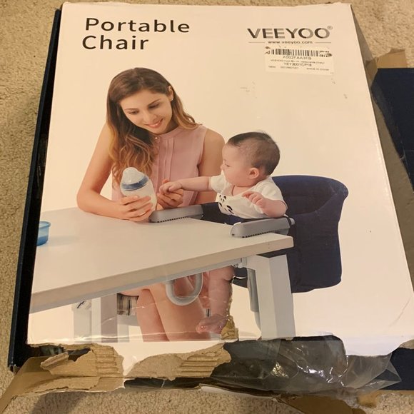 VEEYOO Clip On High Chair Folding Fast Table Chair with Storage Bag (Pre-owned) - Picture 2 of 8